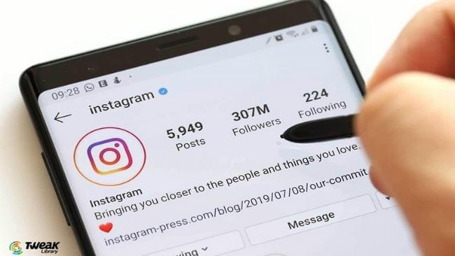 Seguidores, posts e seguidores do Instagram